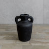 Small black handmade jug with two handles from corcovado furniture and homewares store new zealand