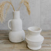 small white terracotta vase from corcovado homewares new zealand