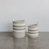 medium and small white and natural baskets from corcovado furniture and decor store auckland and christchuch