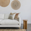 white sofa from corcovado furniture new zealand and rattan wall art online