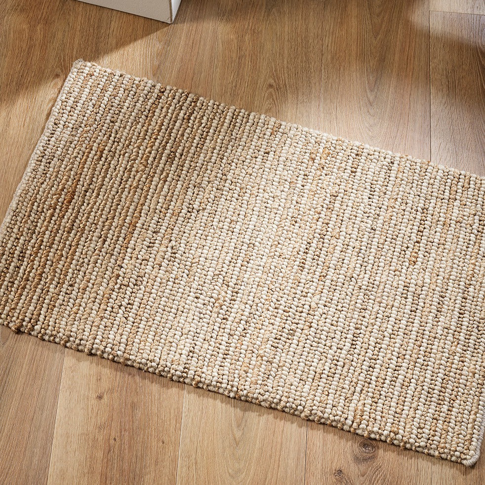 white and natural jute door mat corcovado