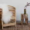 natural rattan malawi chair and teak root side table by corcovado furniture store new zealand