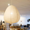 linen pear pendant light from corcovado furniture and lighting store nz