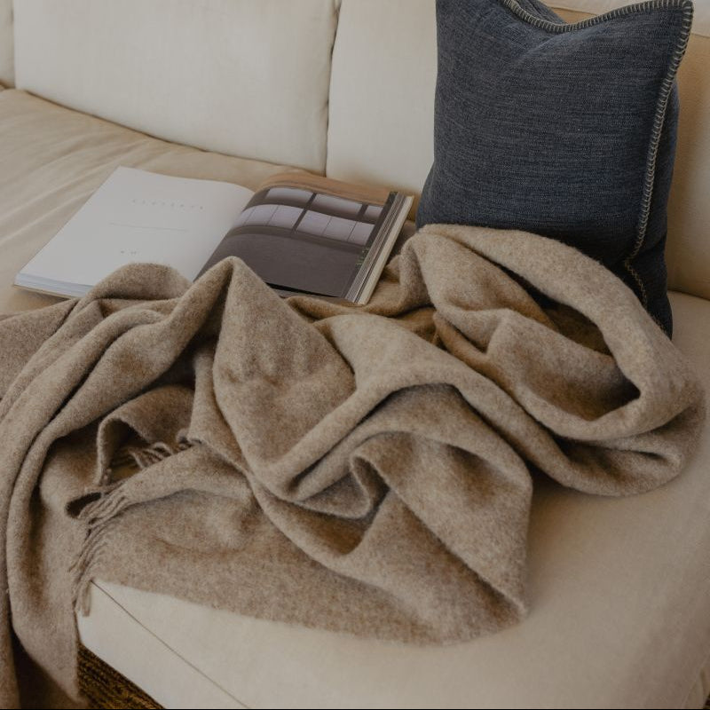 Lambswool Throw (Oak)