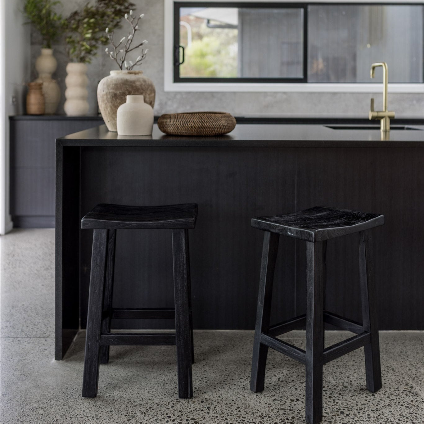 Garden Route Bar Stool (Black)