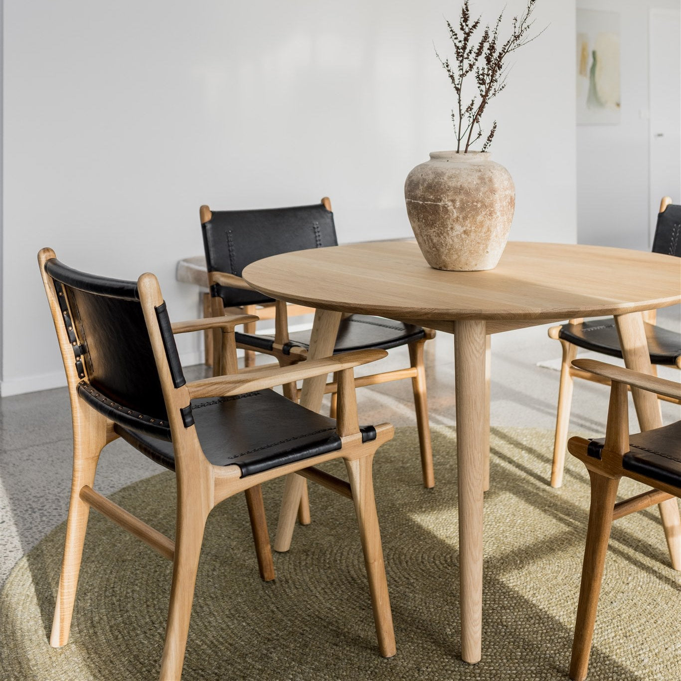 Carver Leather Chair (black leather)