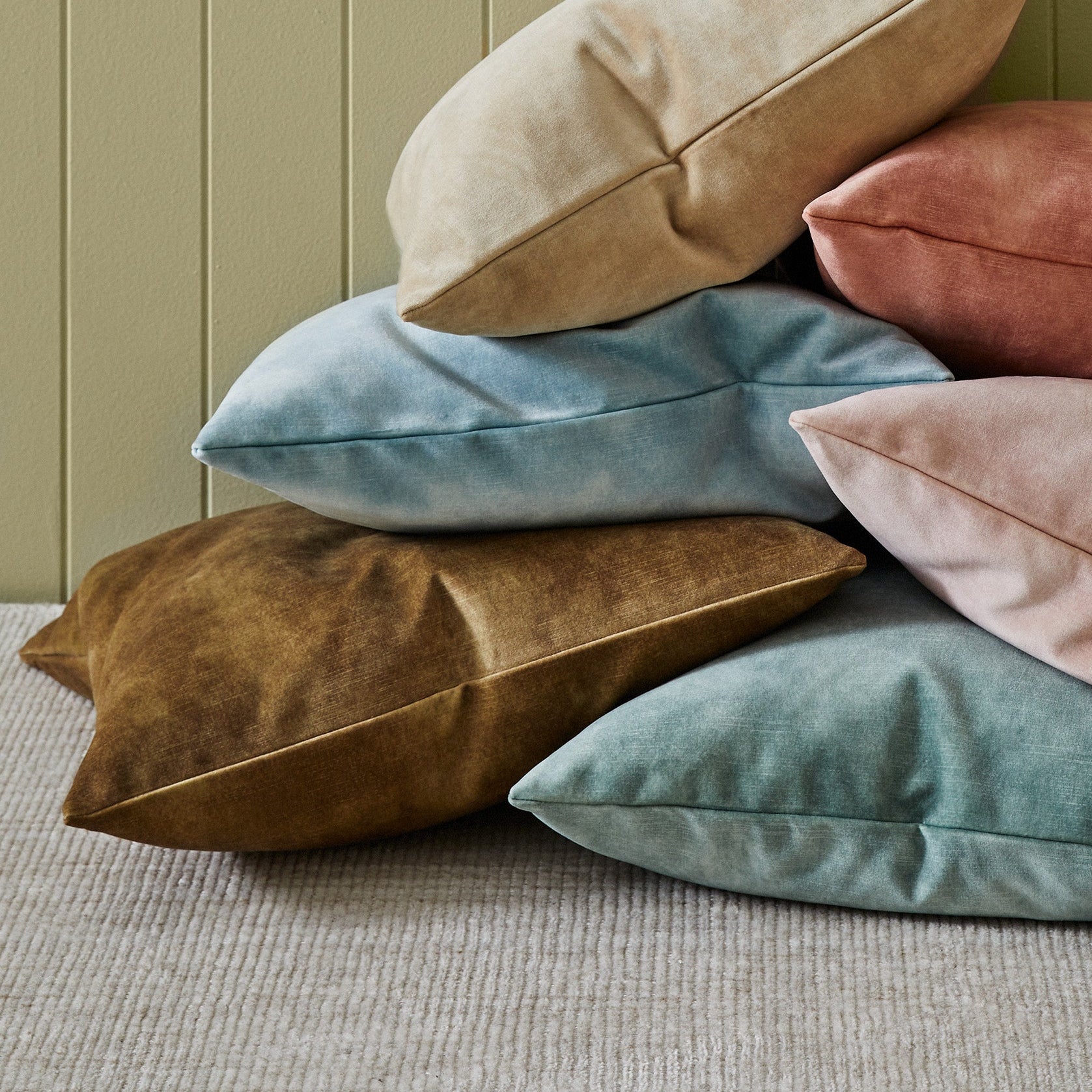 Velvet Chartreuse Cushion 50cm x 50cm