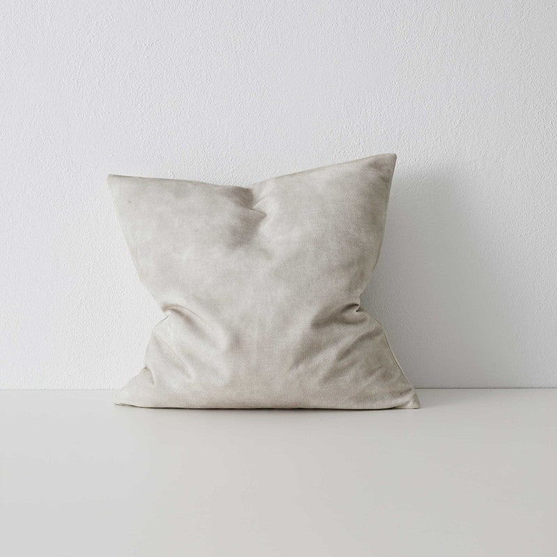 Velvet Ecru Cushion 50cm x 50cm