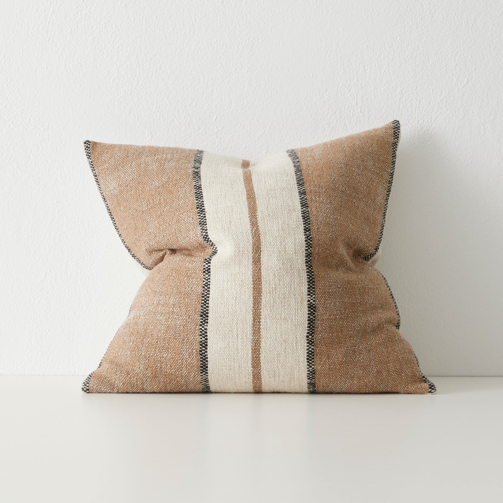 Cocoa Stripe Cushion 50cm x 50cm