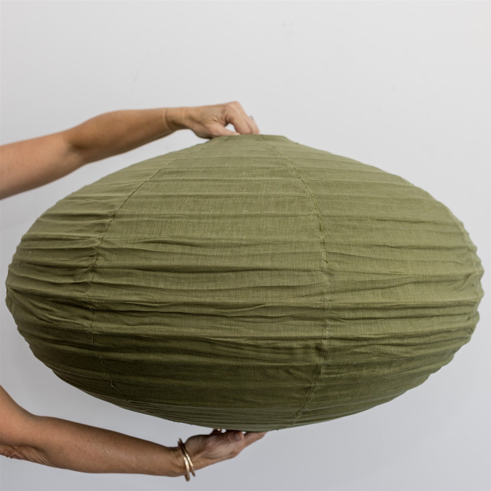 Khaki Oval Pendant (80cm)