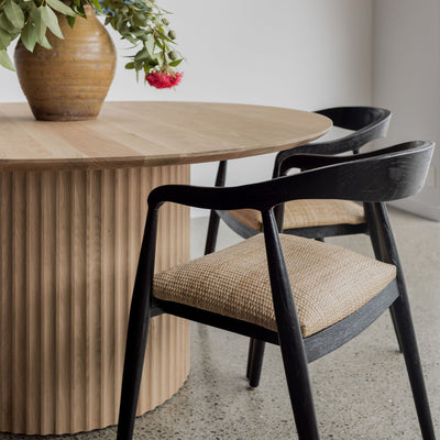 Black Rattan Art Chair