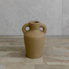 small brown handmade jug with two small handles from corcovado furniture and homewares store new zealand