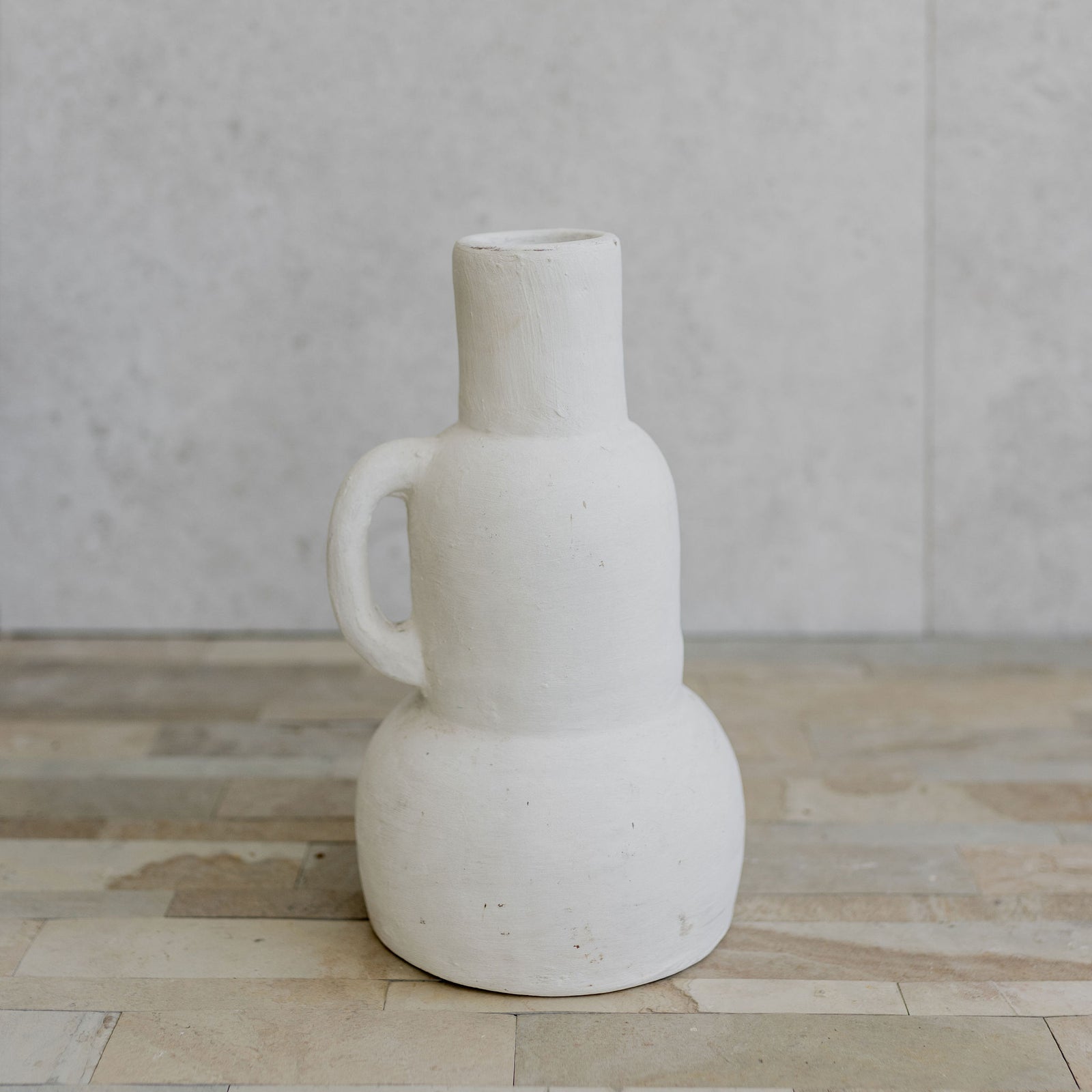 Off White Handmade Vase