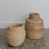 small rattan woven basket vase from corcovado furniture and homewares decor store online new zealand