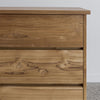 detailed close up of the modern 3 drawers in wood for bedrooms by corcovado