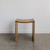 curve wood side table or simple wooden stool by Corcovado furniture online nz