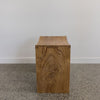 curve wood side table or simple wooden stool by Corcovado furniture online nz