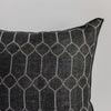 black and cream geometric cushion with feather inner from corcovado furniture store new zealand