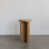 pillar side table with round top by corcovado furniture online in new zealand a teak wood accent table