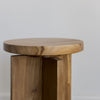 pillar side table with round top by corcovado furniture online in new zealand a teak wood accent table