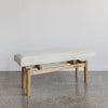 narrow unique slim cowhide benchseat from corcovado furniture store online new zealand
