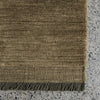 moss green floor rug detail with fringe by corcovado