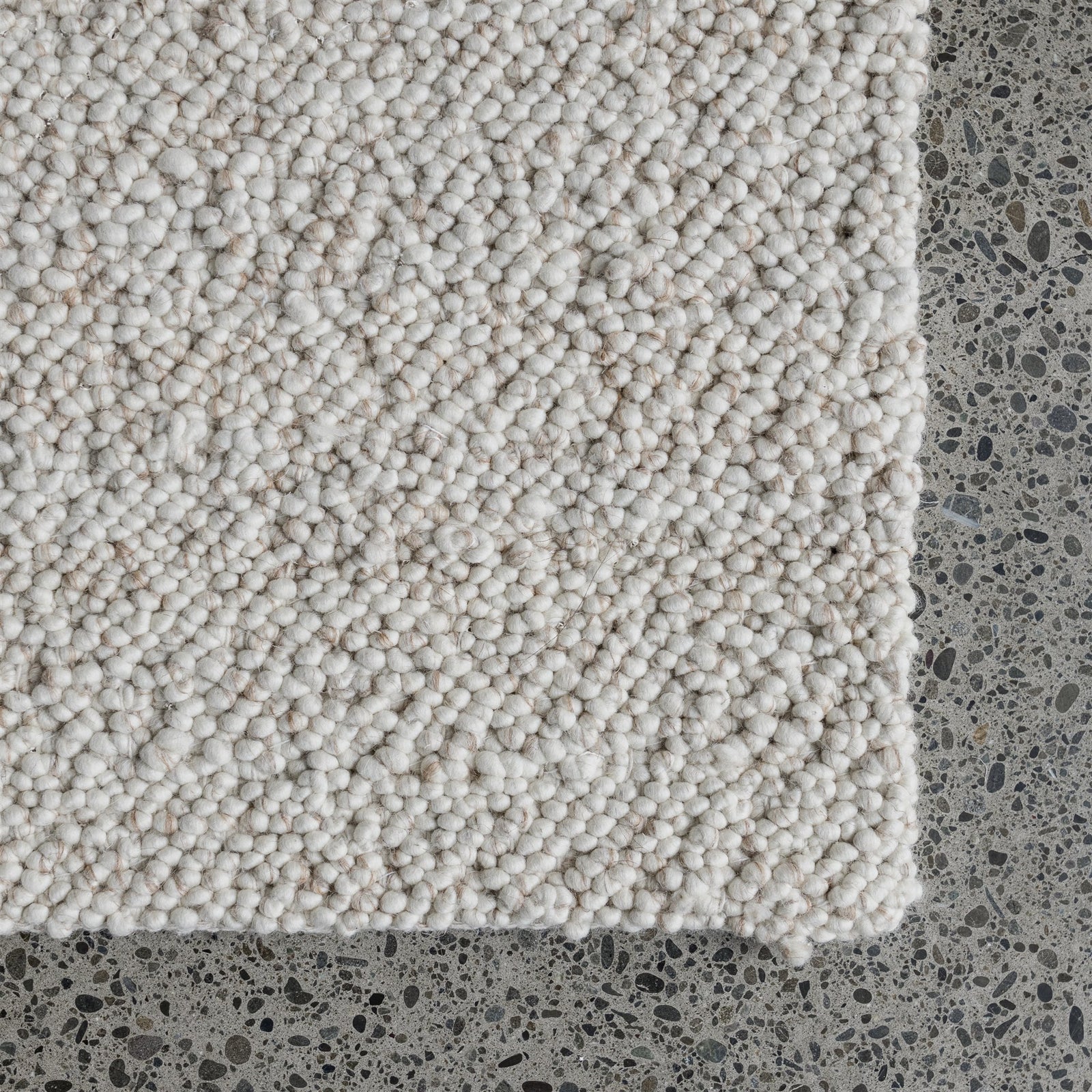 Boucle Floor Rug - Chalky White