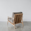 lusk paso fabric on a corcovado kea teak arm chair
