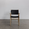black leather carver chair by corcovado furniture store new zealand