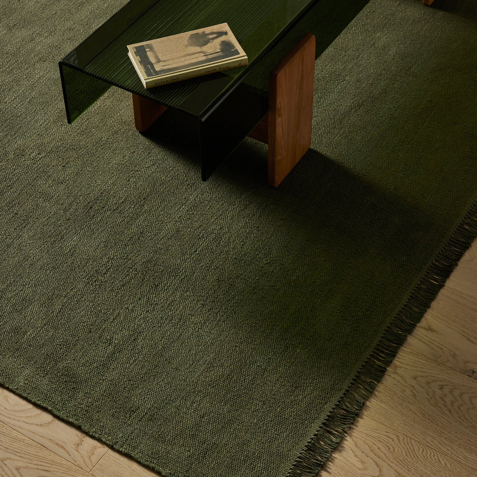 Kale Flatweave Linen Rug
