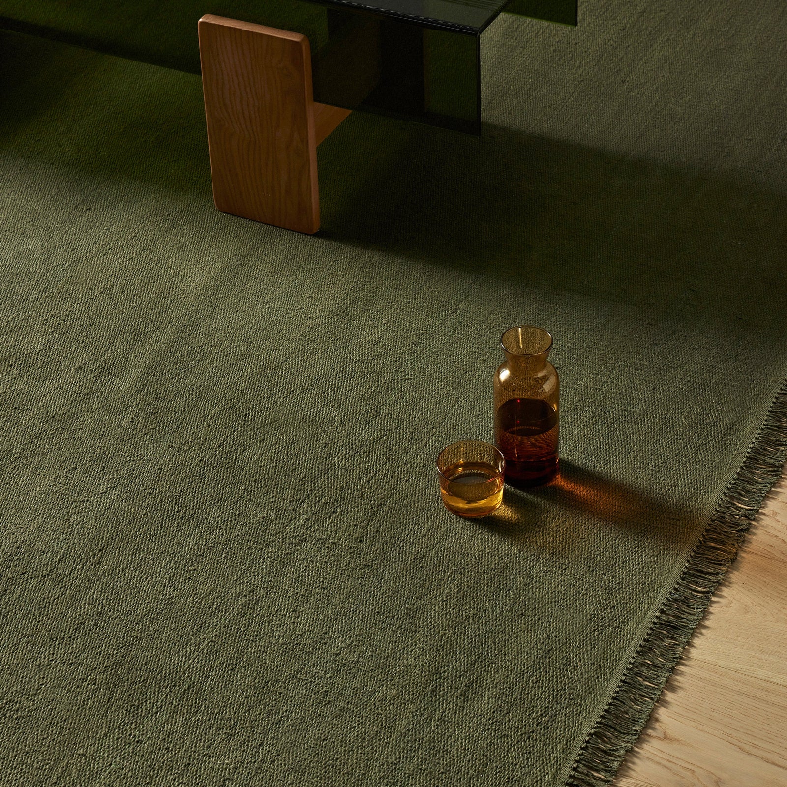 Kale Flatweave Linen Rug