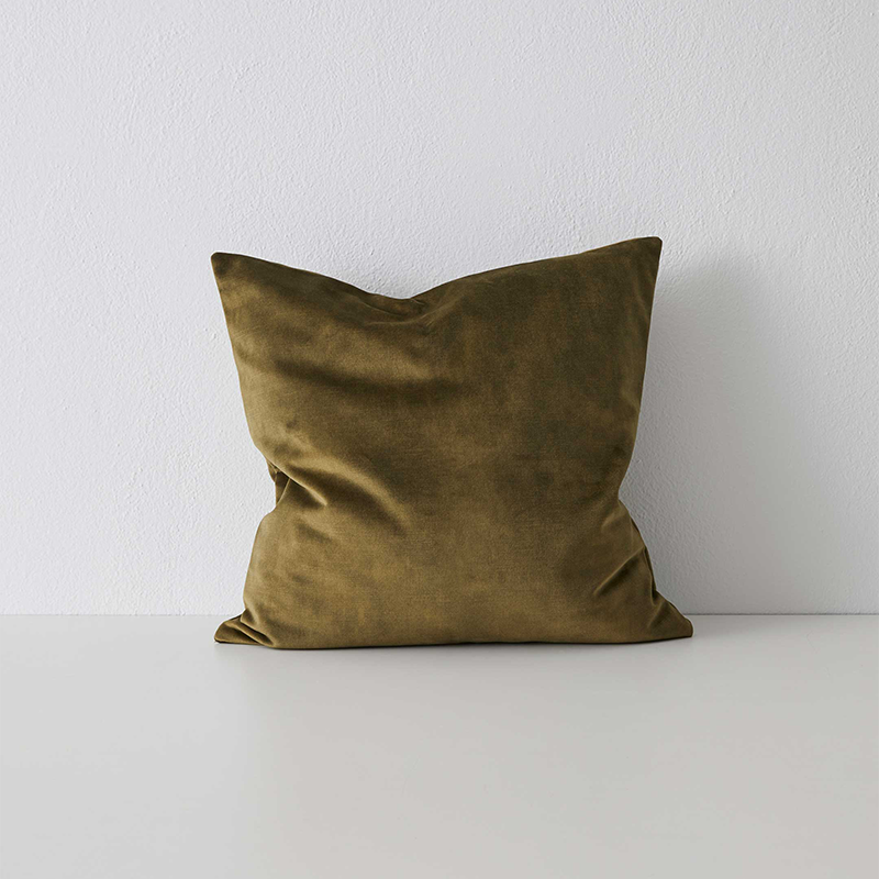 Velvet Moss Cushion 50cm x 50cm