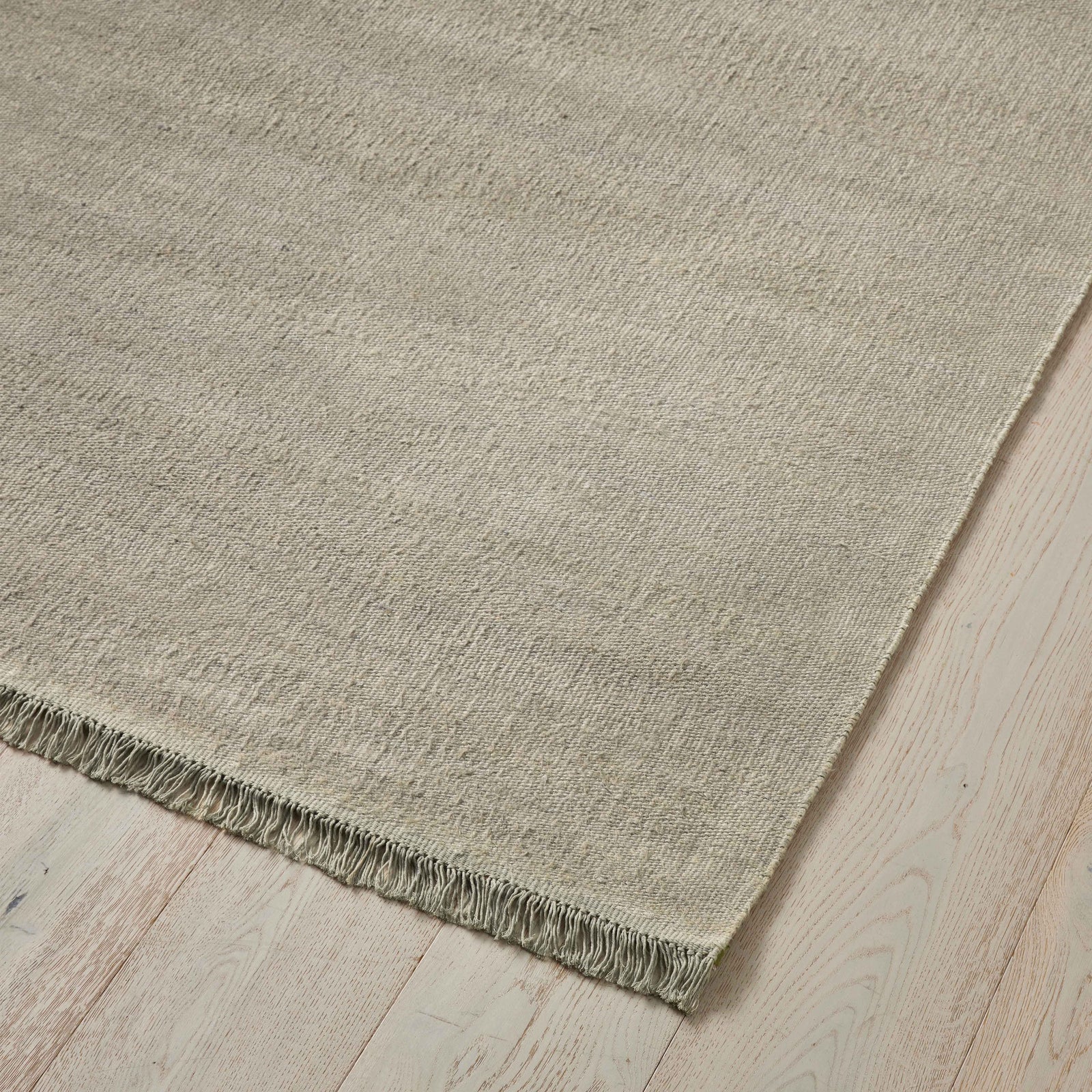 Oyster Flatweave Linen Rug