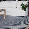 summit floor rug blue stripe floor rug from recycled materials from corcovado furniture store online nz