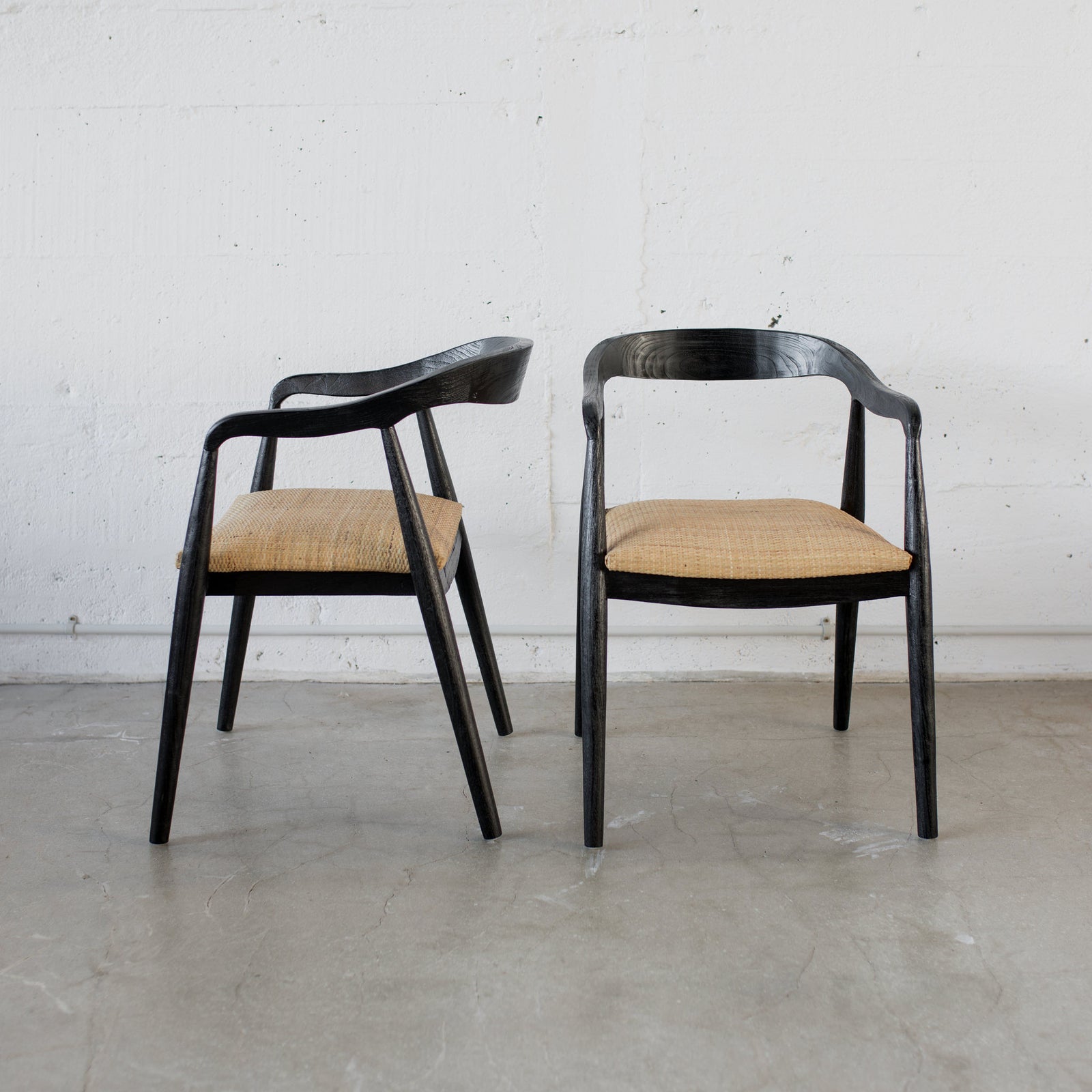 Black Rattan Art Chair