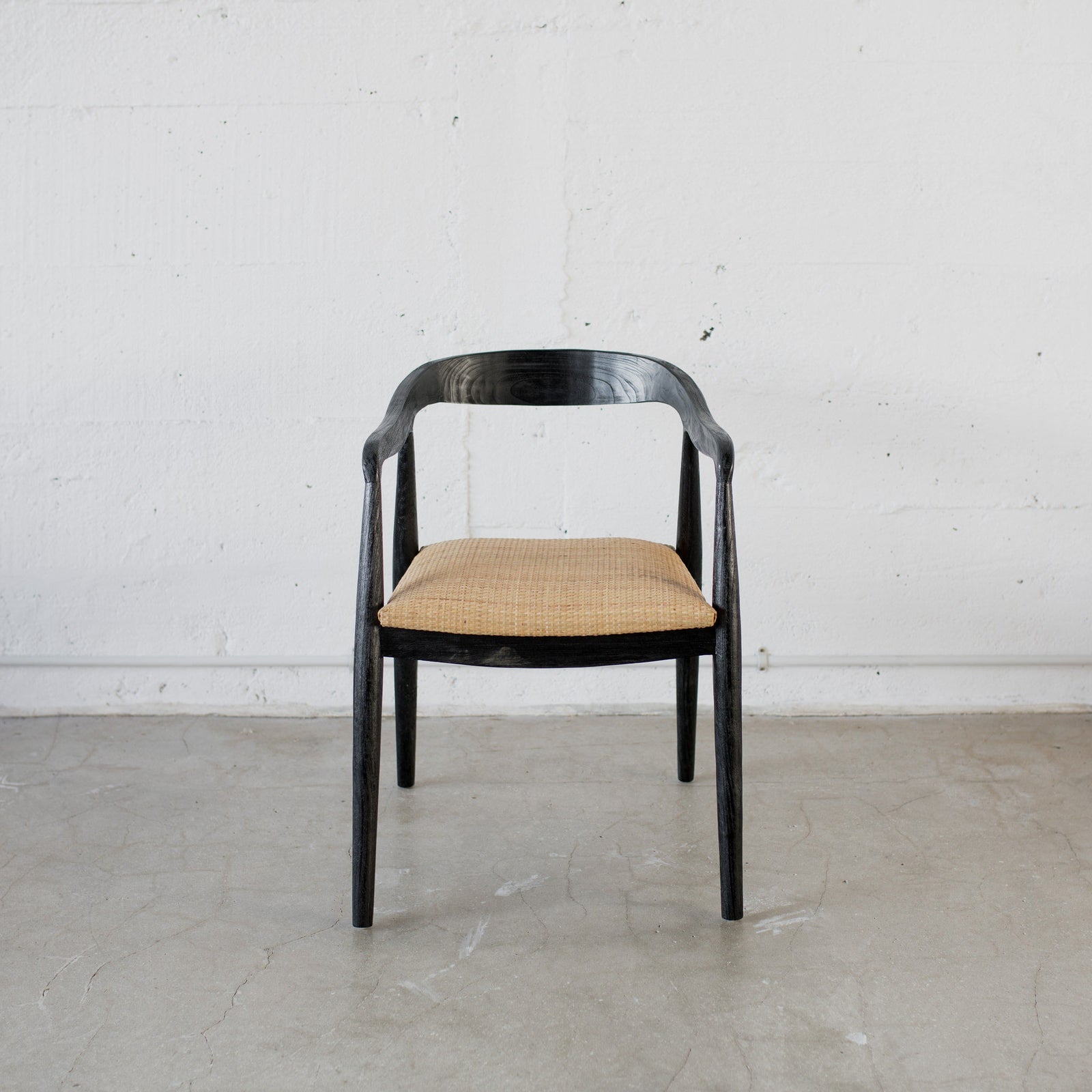 Black Rattan Art Chair