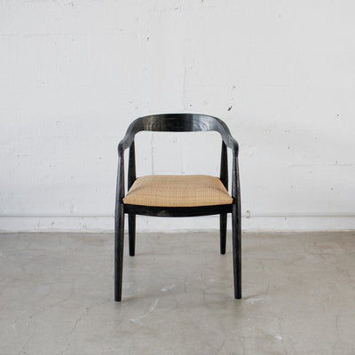 Black Rattan Art Chair