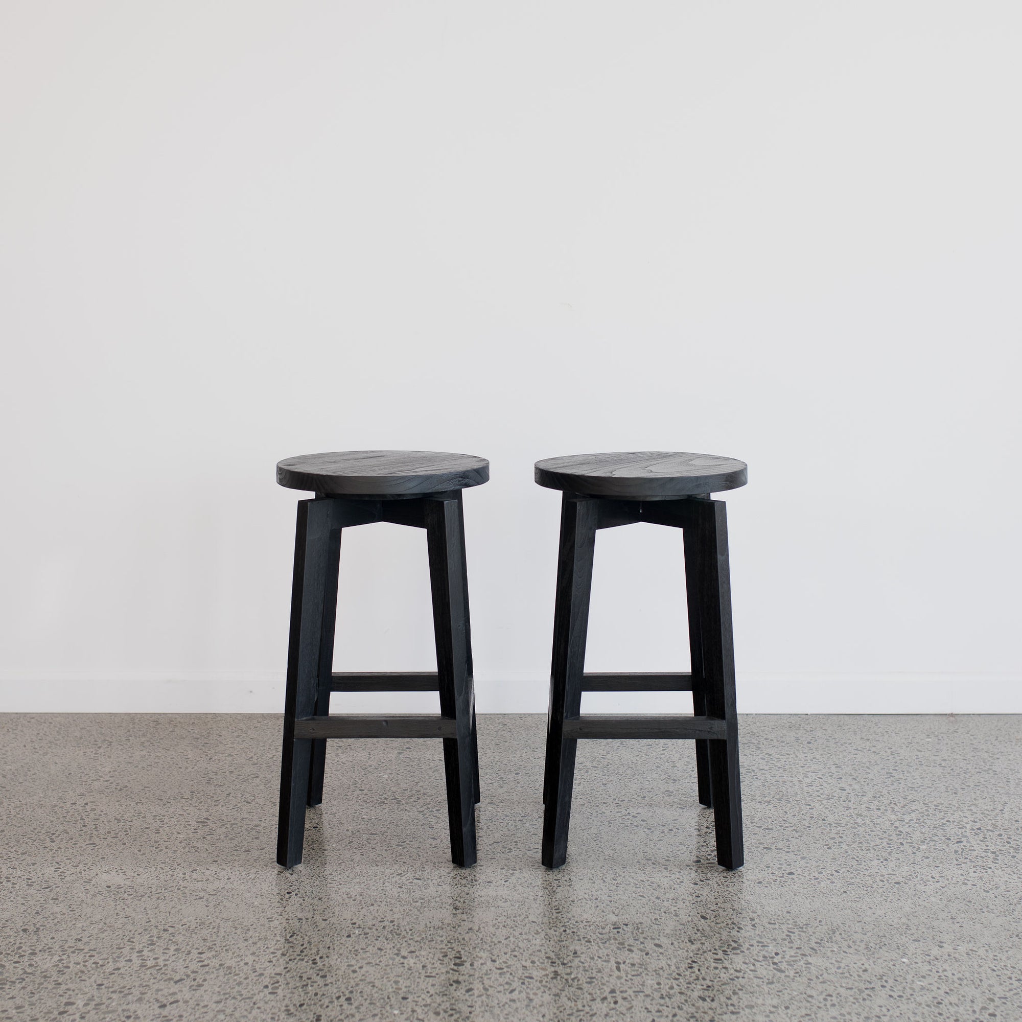 Commercial Bar Bench Height Bar Stool (Black) 75cm
