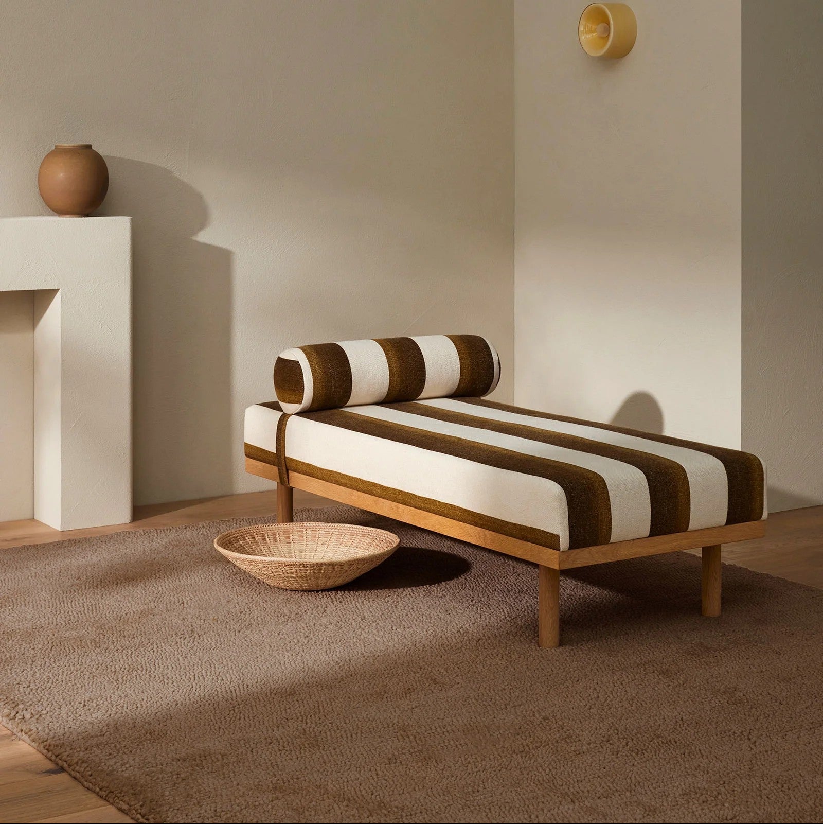 Latte Wool Floor Rug