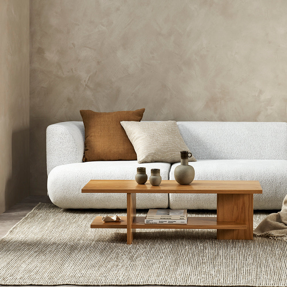 Tobacco Linen Square Cushion (Feather Inner) 55cm x 55cm