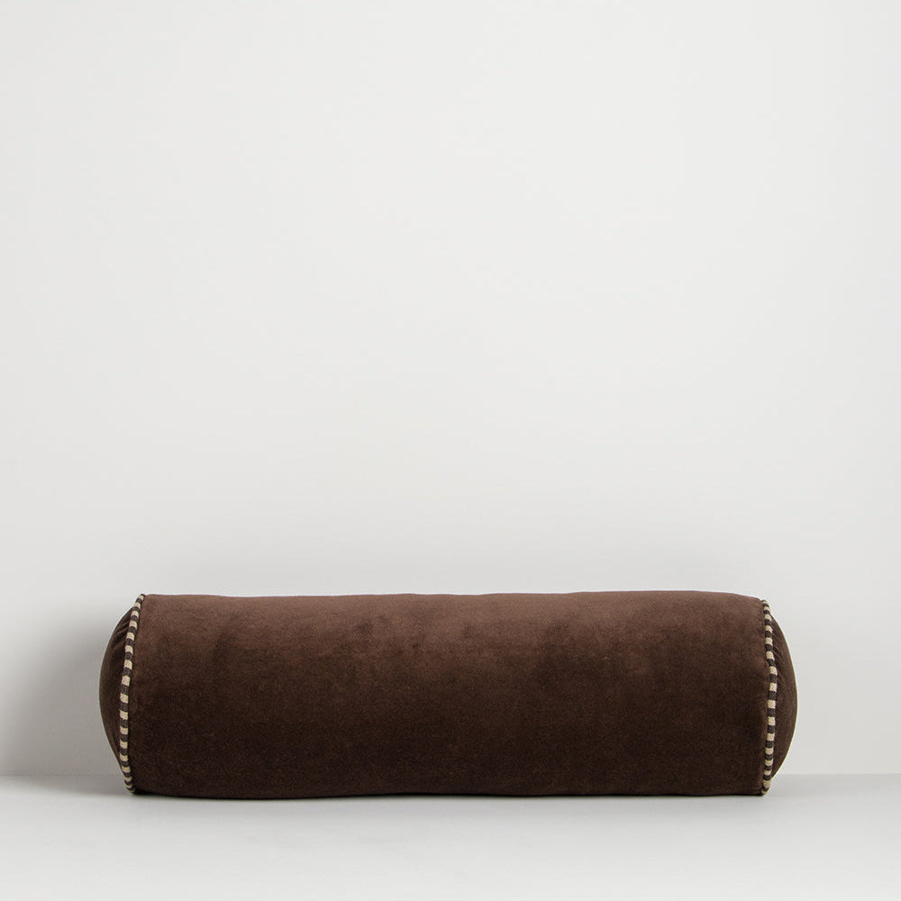 Bolster Cushion 50cm x15cm (Chocolate)