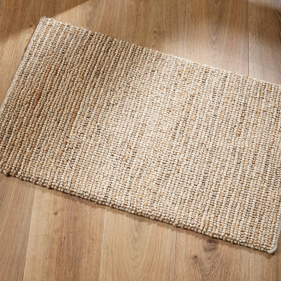 White and Natural Door Mat