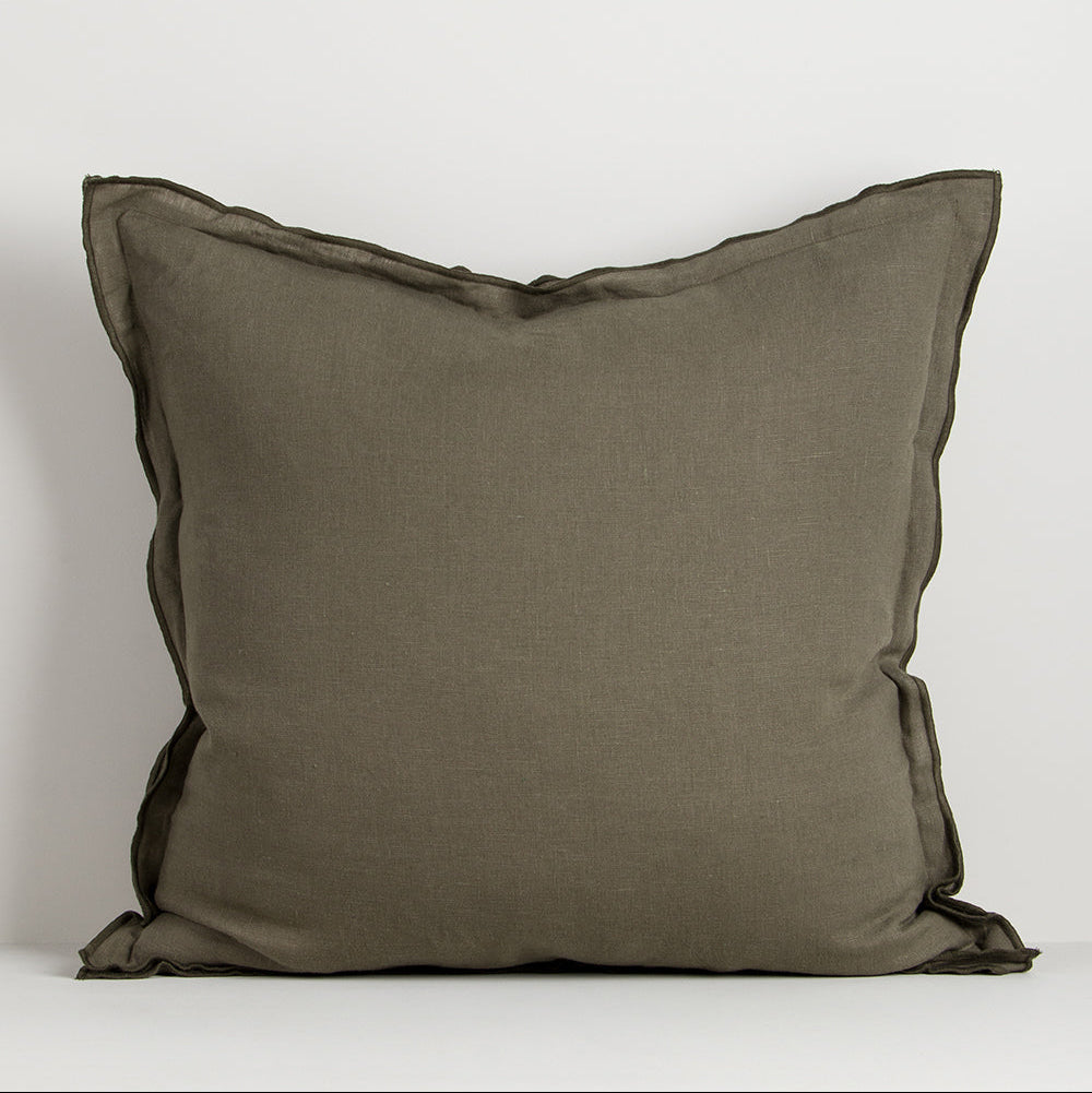 Linden Olive Green Cushion 55cm x 55cm