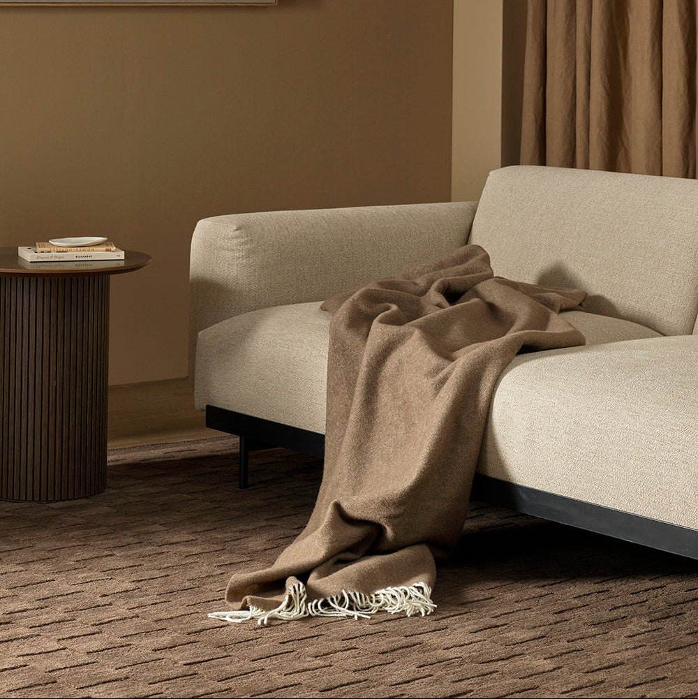 Mosman Coffee Throw Blanket