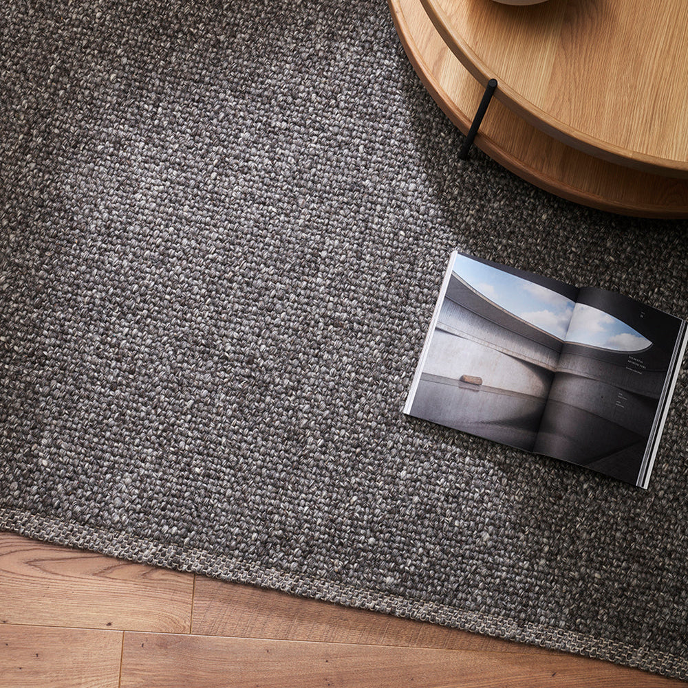 Nebraska Wool Floor Rug (Charcoal)