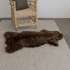 new zealand brown wool sheepskin rug from corcovado furniture and homewares store online
