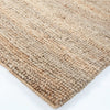 corner view of the papeete jute floor rug from corcovado