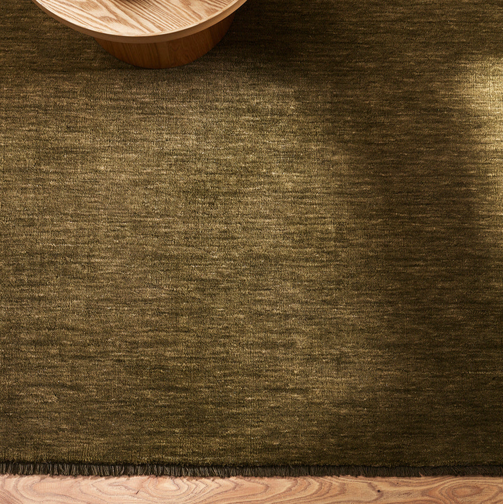 Moss Wool Floor Rug