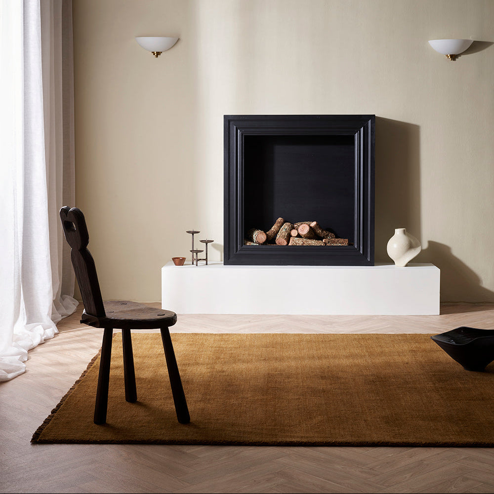 Pecan Wool Floor Rug