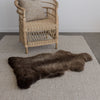 real wool dark brown sheepskin rug throw from corcovado furniture store online new zealand